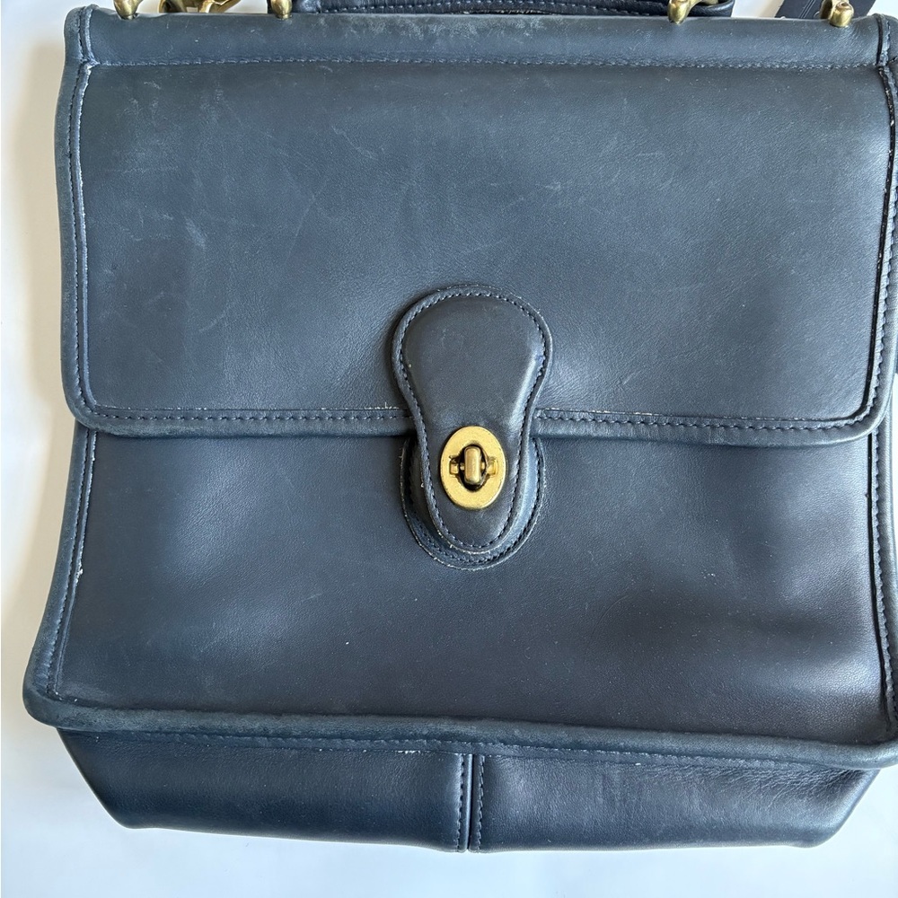 Coach Black Leather Shoulder Bag